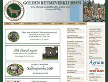 Tablet Screenshot of goldenklubben.se